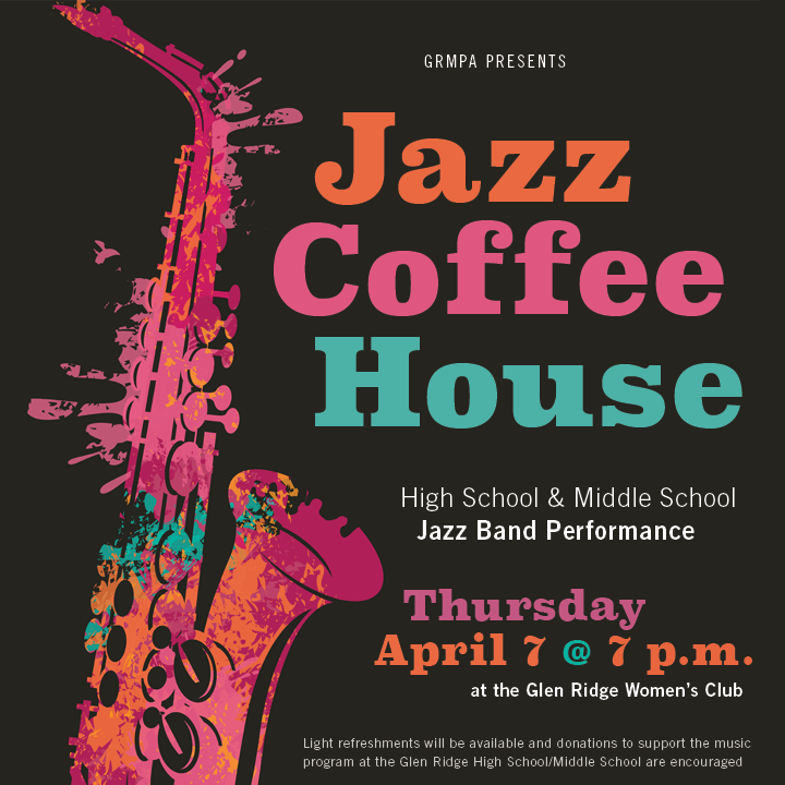 Jazz Coffee House - Thursday, April 7th at 7:00 PM at The Women's Club of Glen Ridge
